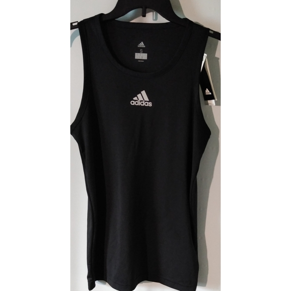 Adidas Men's 3G Tank Top Black Gray Logo - Picture 4 of 4